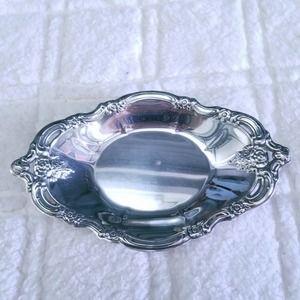 Community Silver Trinket Candy Key Tray Dish